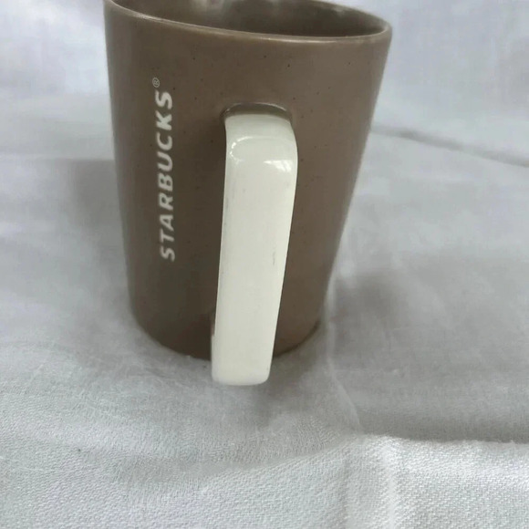 Starbucks Stoneware Mug Khaki Dip Dye 2016 Logo Contemporary Coffee Tea Cup - Picture 4 of 7